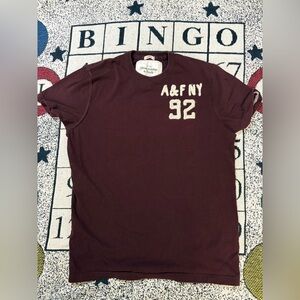 Abercrombie & Fitch Short Sleeve T-shirt Men’s Large Burgundy